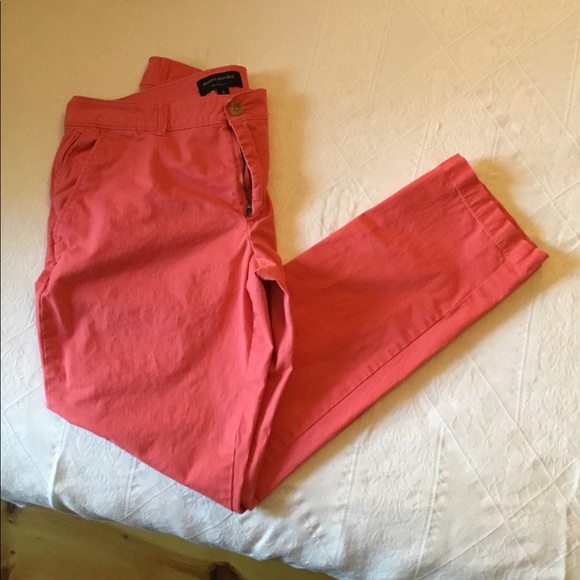 DONATED Banana Republic Girlfriend Pants, Size 8, Red orange - Picture 2 of 8